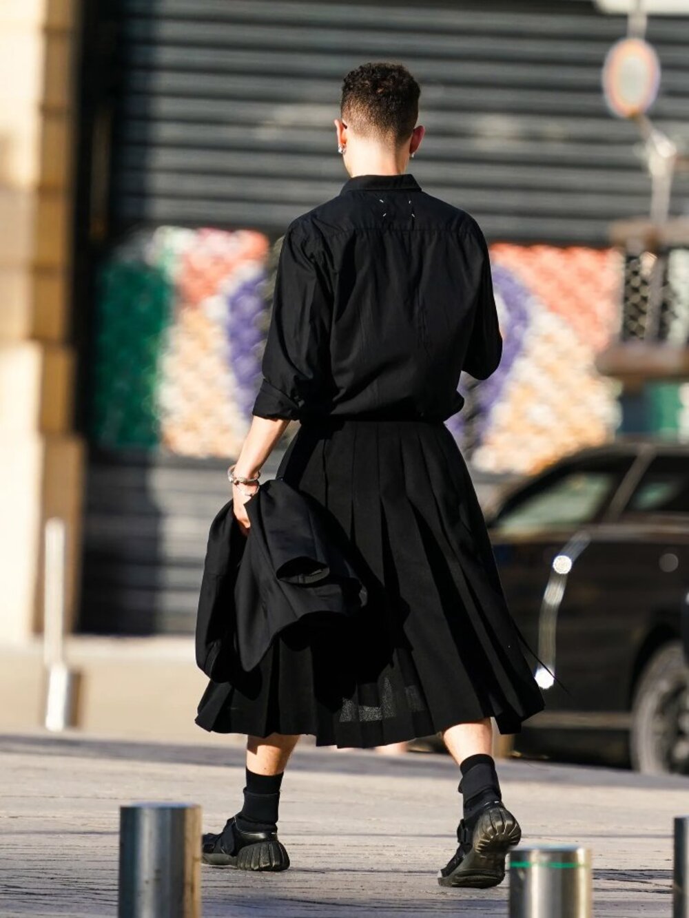 Zara x Steven Meisel New York collection - Wool Blend Box Pleat Kilt/skirt - Picture 9 of 10